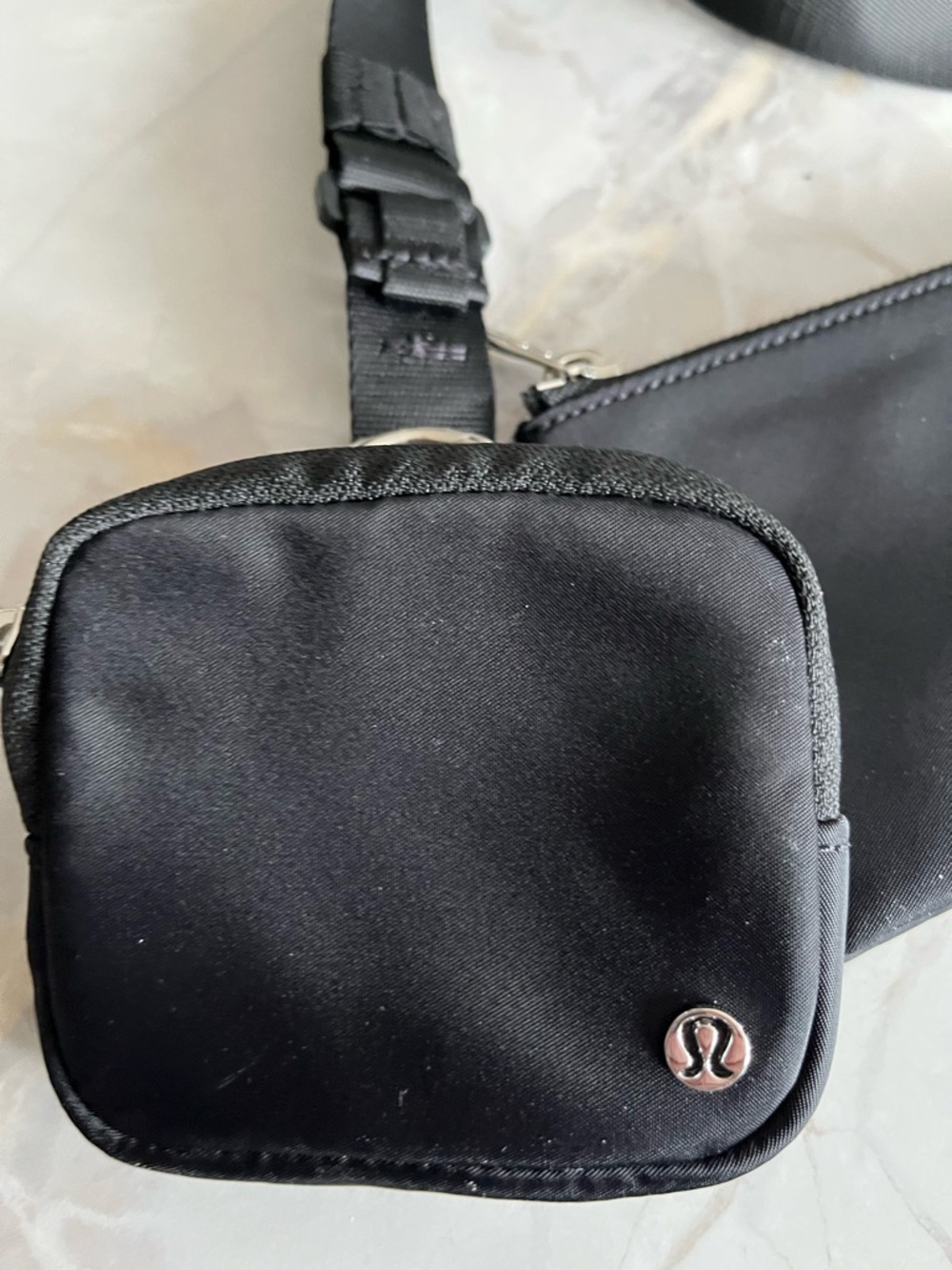 lululemon Black Zip Pouch with Embossed Logo - Picture 2 of 7